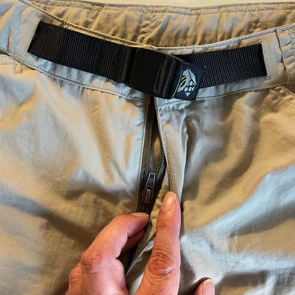 Mountain Hard Wear Pants Women Size 10 Nylon Tan Hiking - Picture 4 of 11